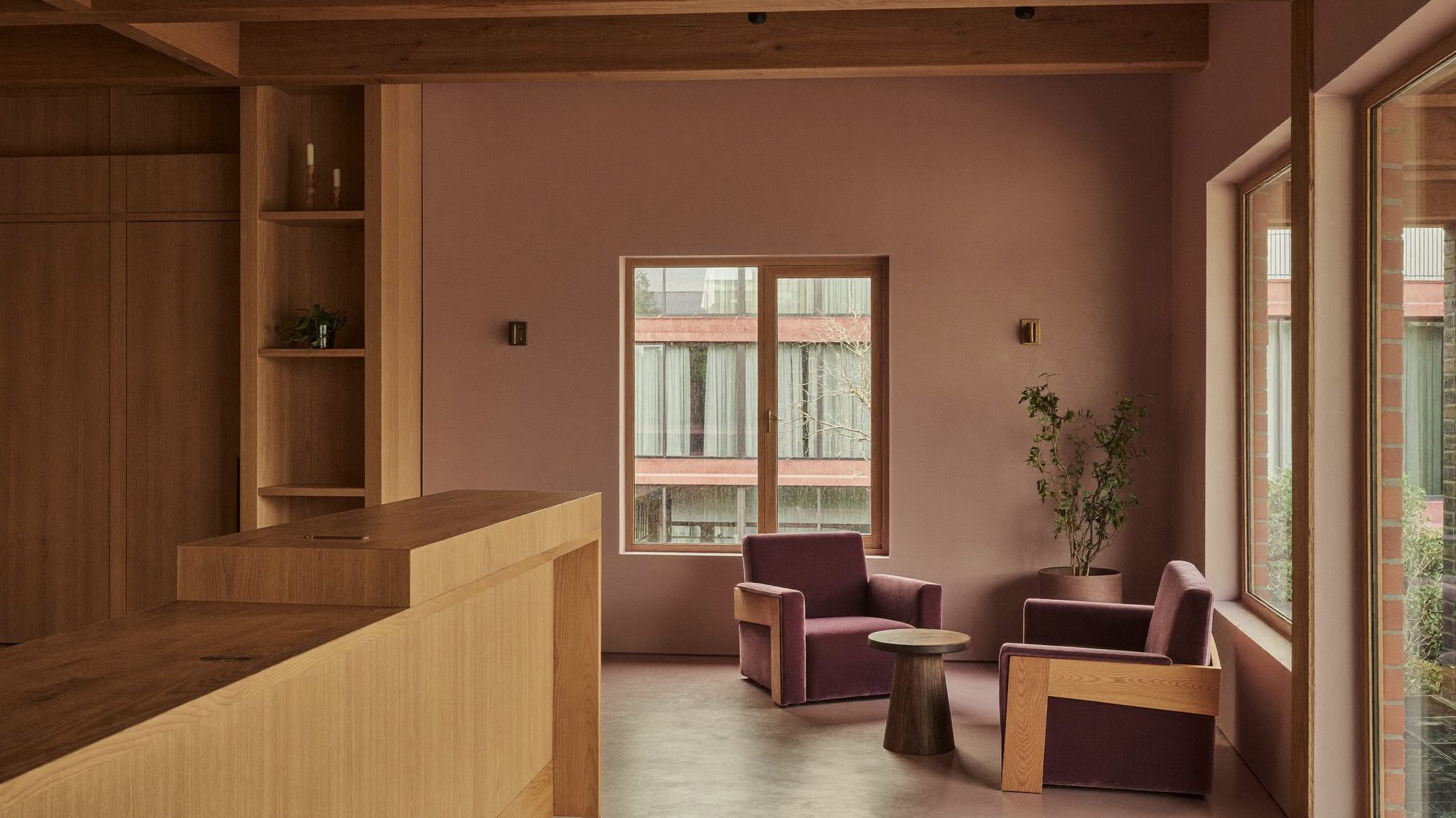 The reception interior of Brenvato's Bree Street office